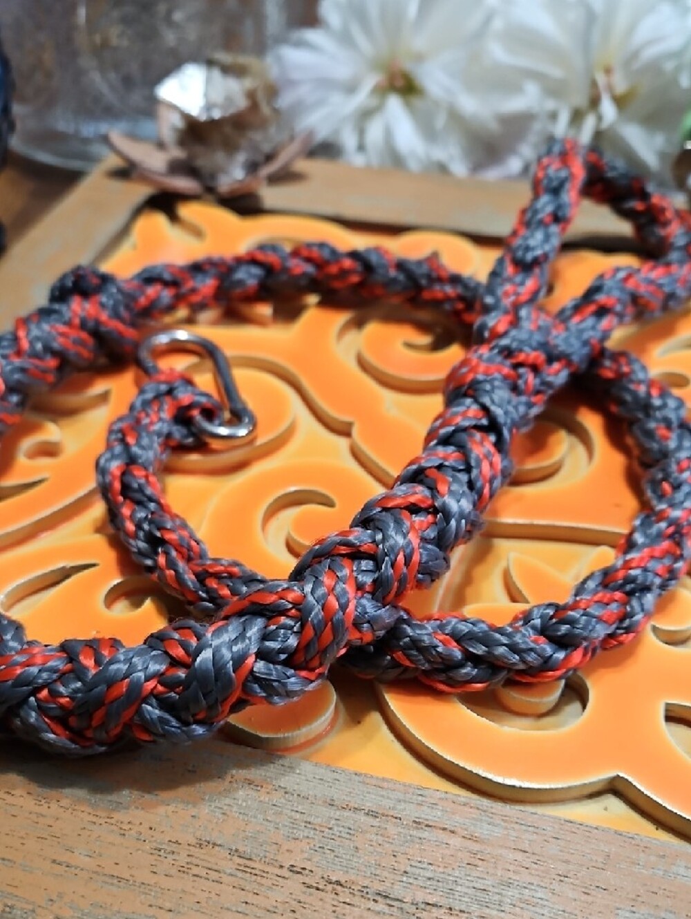 Hand Crafted Thick Paracord Dog Training Leash NEW - Picture 8 of 8
